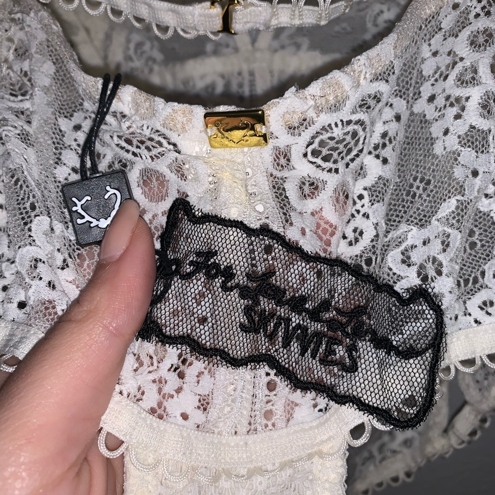 For Love & Lemons SKIVVIES Lace teddy/body suit